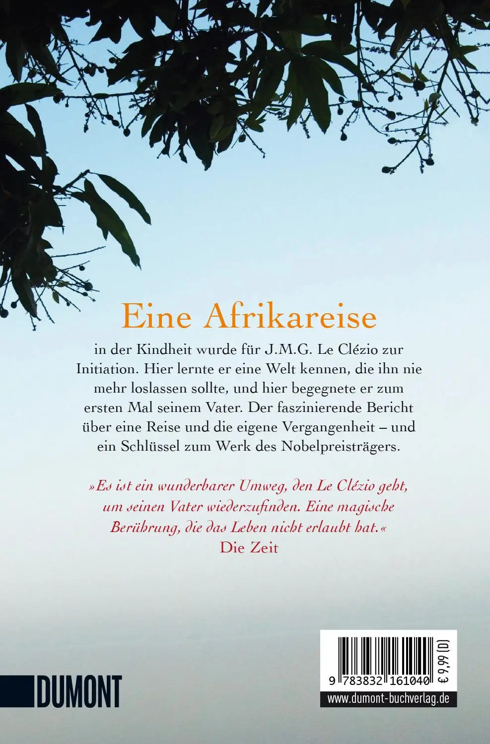 Rückseite: 9783832161040 | Der Afrikaner | Jean-Marie Gustave Le Clézio | Taschenbuch | 126 S.