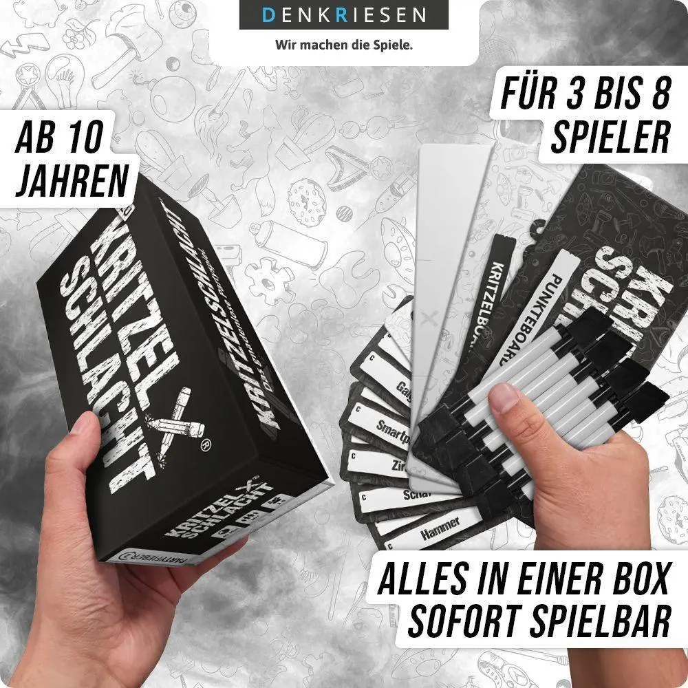 Bild: 4260528091140 | PARTYFIEBER - KRITZELSCHLACHT® "Das gnadenlose Partyspiel" | Görz