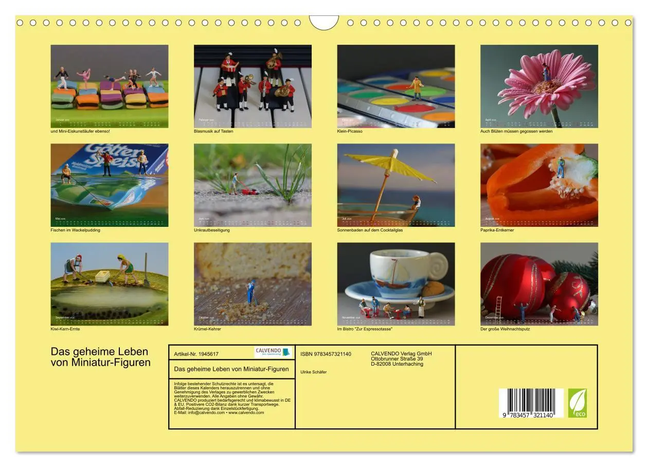 Bild: 9783457321140 | Das geheime Leben von Miniatur-Figuren (Wandkalender 2026 DIN A3...