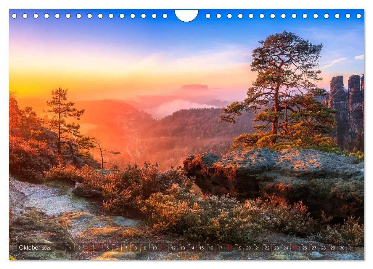Bild: 9783457631140 | Stimmungsvolle Landschaften in Sachsen 2026 (Wandkalender 2026 DIN...