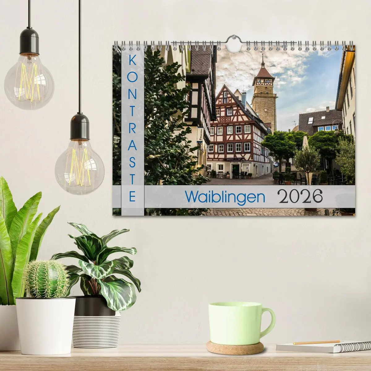 Bild: 9783516031140 | Kontraste Waiblingen (Wandkalender 2026 DIN A4 quer), CALVENDO...