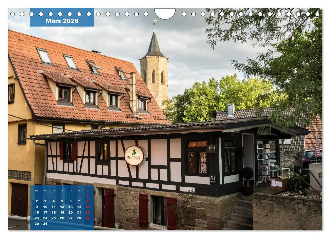 Bild: 9783516031140 | Kontraste Waiblingen (Wandkalender 2026 DIN A4 quer), CALVENDO...