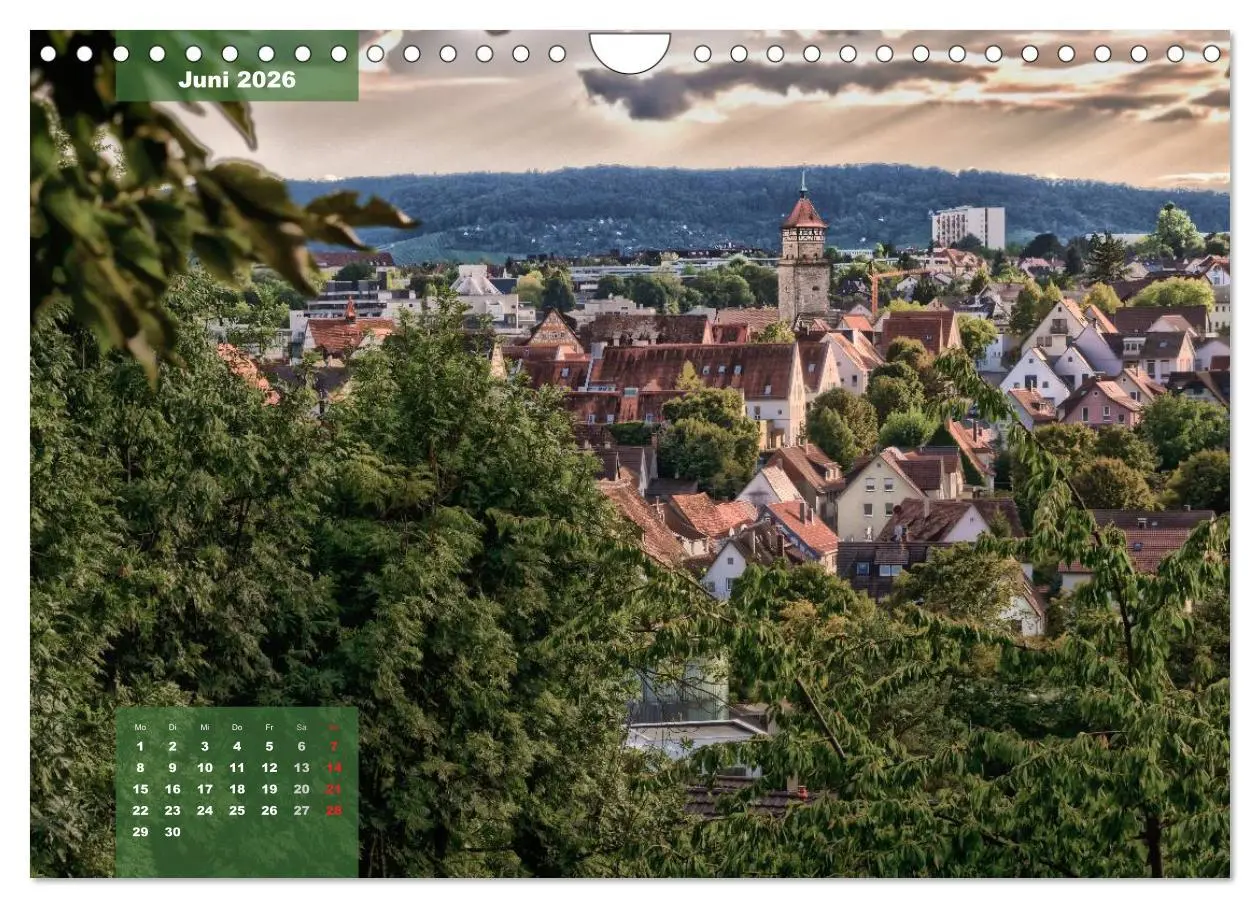 Bild: 9783516031140 | Kontraste Waiblingen (Wandkalender 2026 DIN A4 quer), CALVENDO...