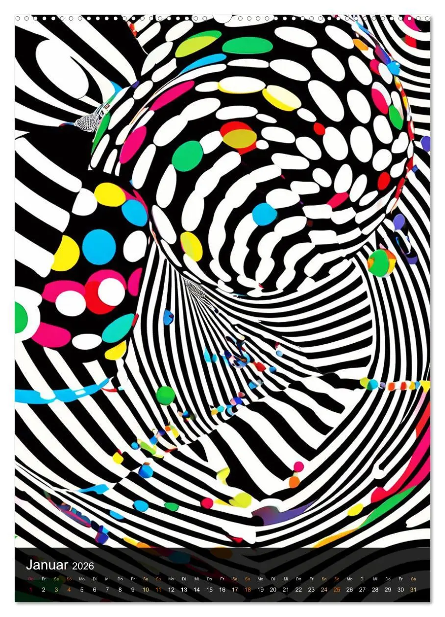 Bild: 9783516271140 | OP Art Nichts für schwache Augen (hochwertiger Premium Wandkalender...