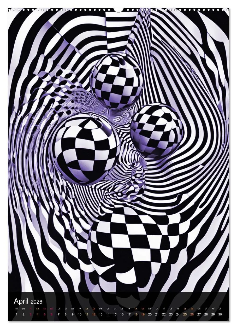 Bild: 9783516271140 | OP Art Nichts für schwache Augen (hochwertiger Premium Wandkalender...