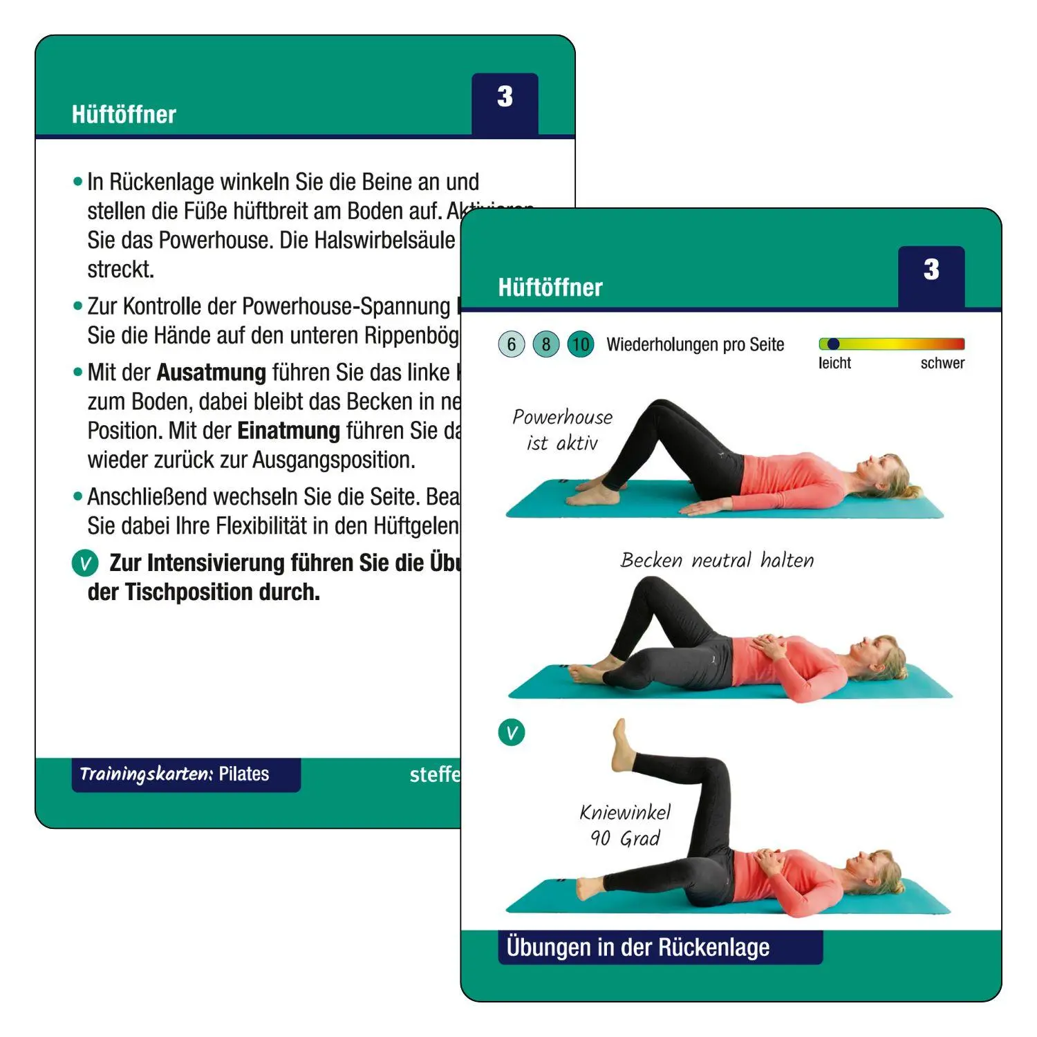 Bild: 9783957991140 | Trainingskarten: Pilates ohne Geräte | Benno Paulitz (u. a.) | Buch