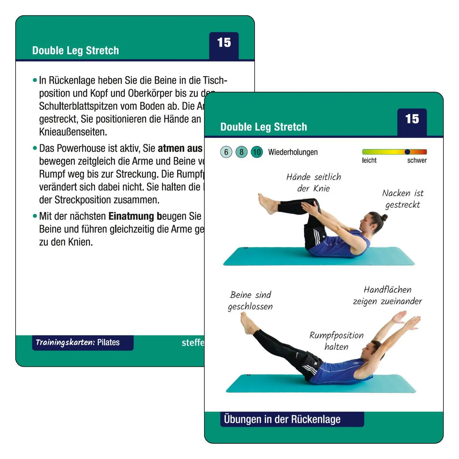Bild: 9783957991140 | Trainingskarten: Pilates ohne Geräte | Benno Paulitz (u. a.) | Buch