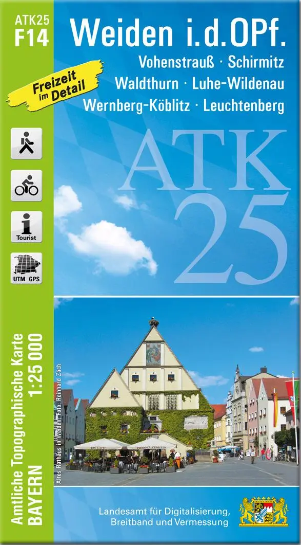 Cover: 9783987761140 | ATK25-F14 Weiden i.d.OPf. (Amtliche Topographische Karte 1:25000)