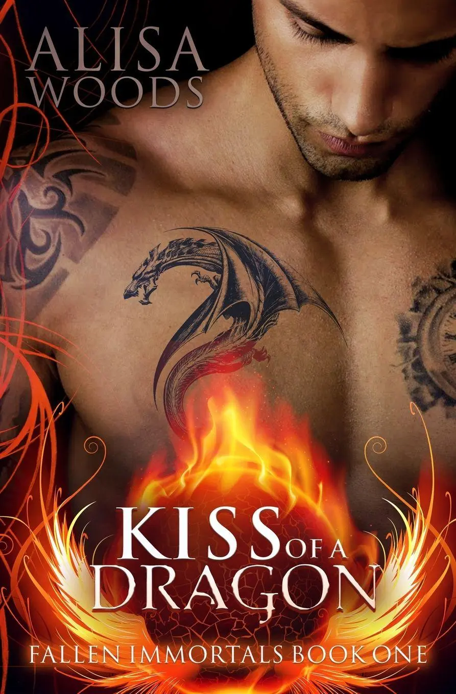 Cover: 9798869371140 | Kiss of a Dragon (Fallen Immortals 1) | Alisa Woods | Taschenbuch