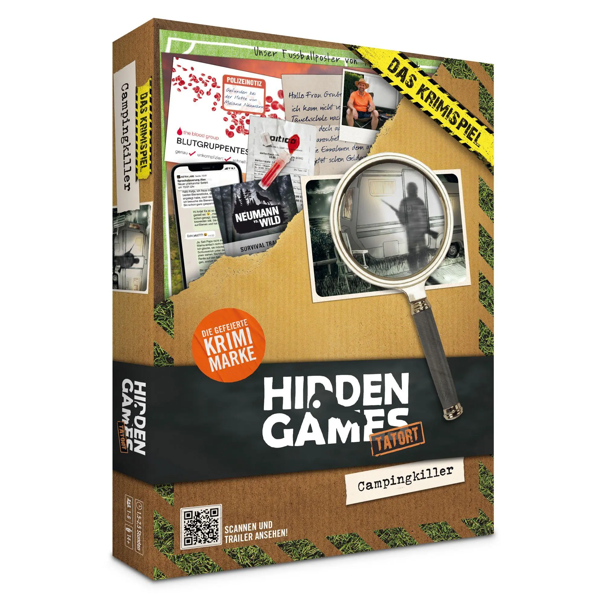 Bild: 4260686491240 | Hidden Games Tatort: Der Campingkiller | Spiel | 32 S. | HID00016