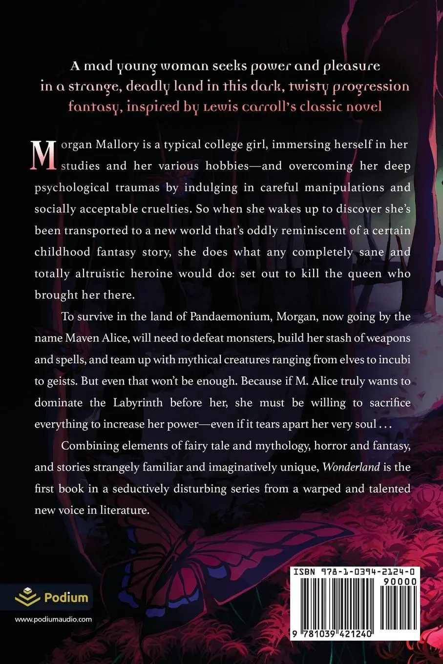 Rückseite: 9781039421240 | Wonderland | A Dark Portal Fantasy | J. M. Alexia | Taschenbuch | 2023