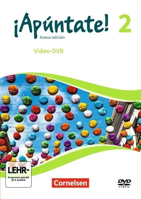 Cover: 9783061211240 | Apúntate! - Spanisch als 2. Fremdsprache - Ausgabe 2016 - Band 2 | DVD Cover: 9783061211240 | Apúntate! - Spanisch als 2. Fremdsprache - Ausgabe 2016 - Band 2 | DVD