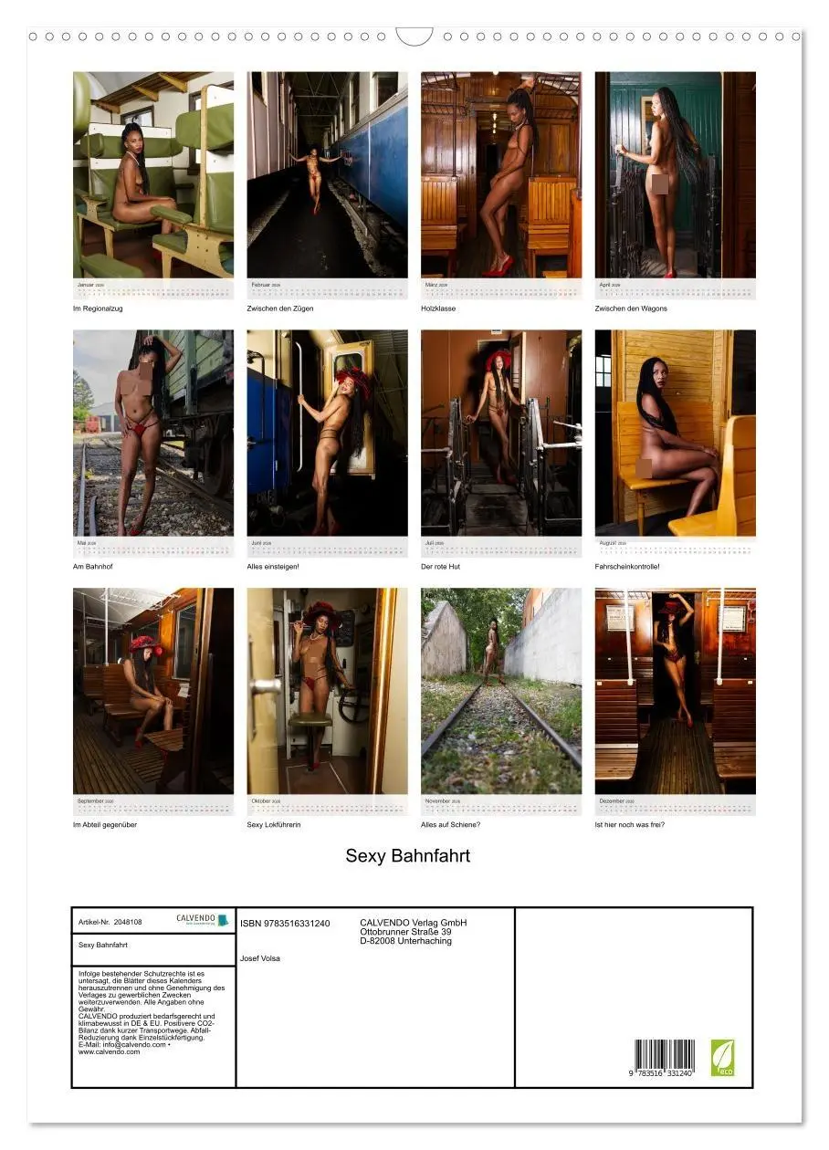Bild: 9783516331240 | Sexy Bahnfahrt (Wandkalender 2026 DIN A2 hoch), CALVENDO...