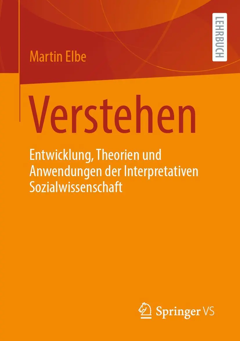 Cover: 9783658381240 | Verstehen | Martin Elbe | Taschenbuch | xi | Deutsch | 2022