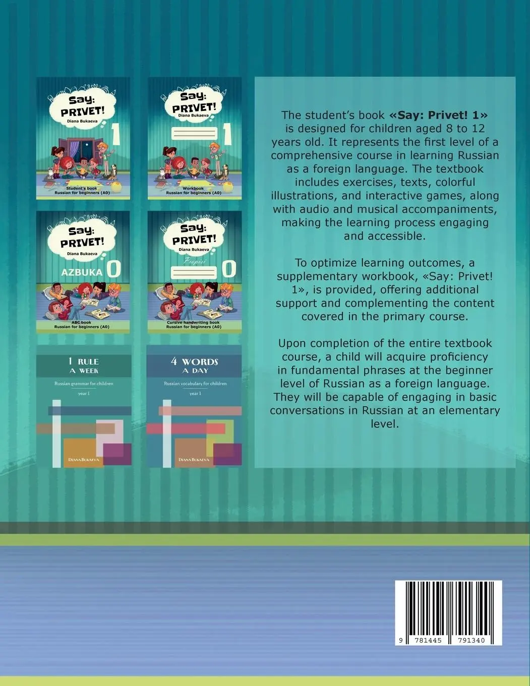 Rückseite: 9781445791340 | Say Privet 1. Student's book. Russian for beginners | Diana Bukaeva