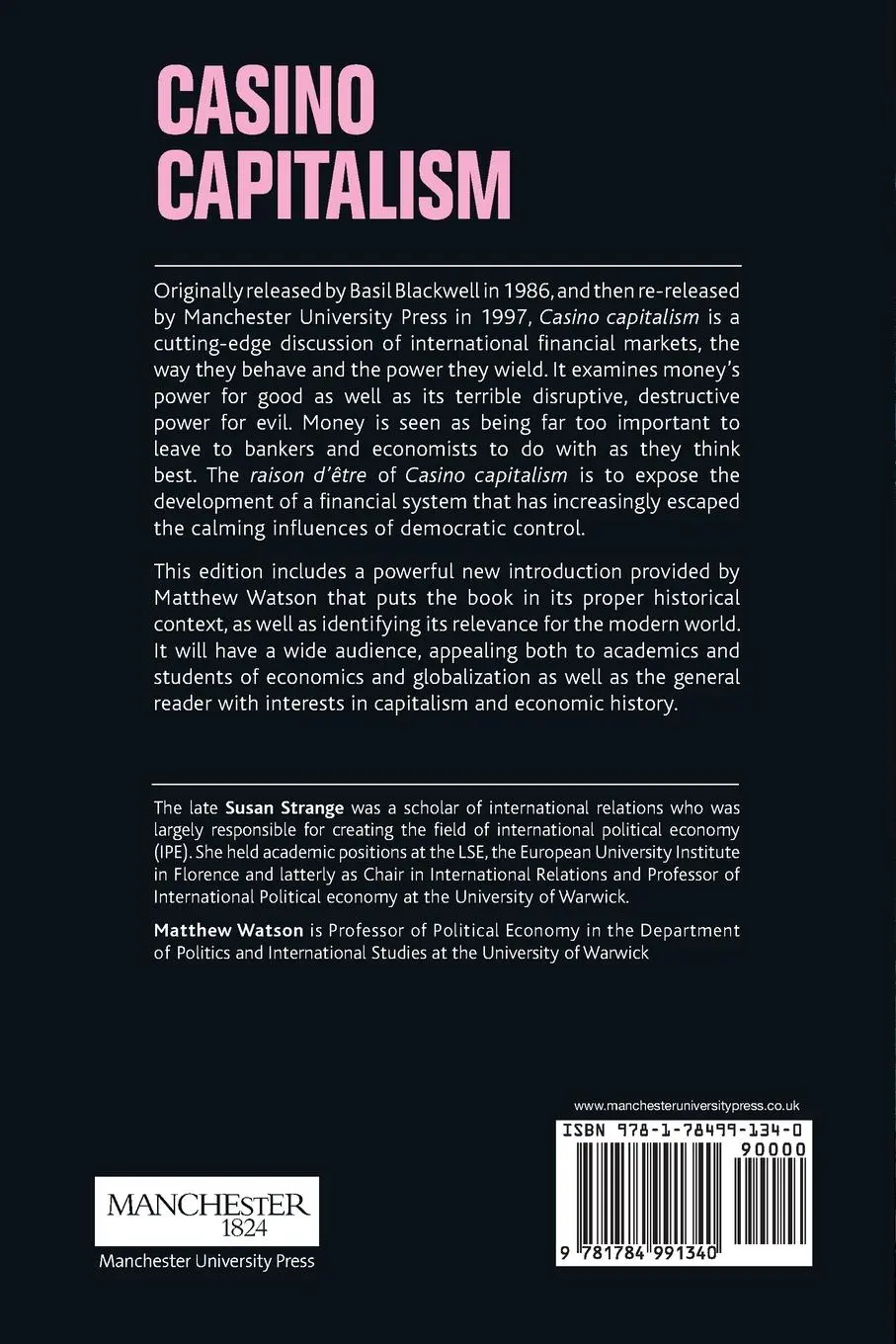 Rückseite: 9781784991340 | Casino capitalism | with an introduction by Matthew Watson | Strange