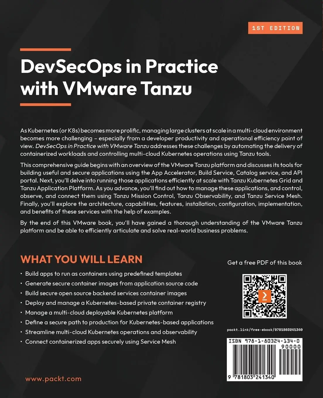 Rückseite: 9781803241340 | DevSecOps in Practice with VMware Tanzu | Parth Pandit (u. a.) | Buch