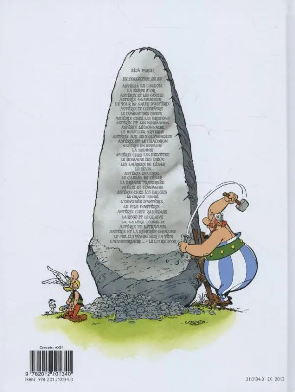 Rückseite: 9782012101340 | Asterix Französische Ausgabe 02. La serpe d'or | Rene Goscinny (u. a.)