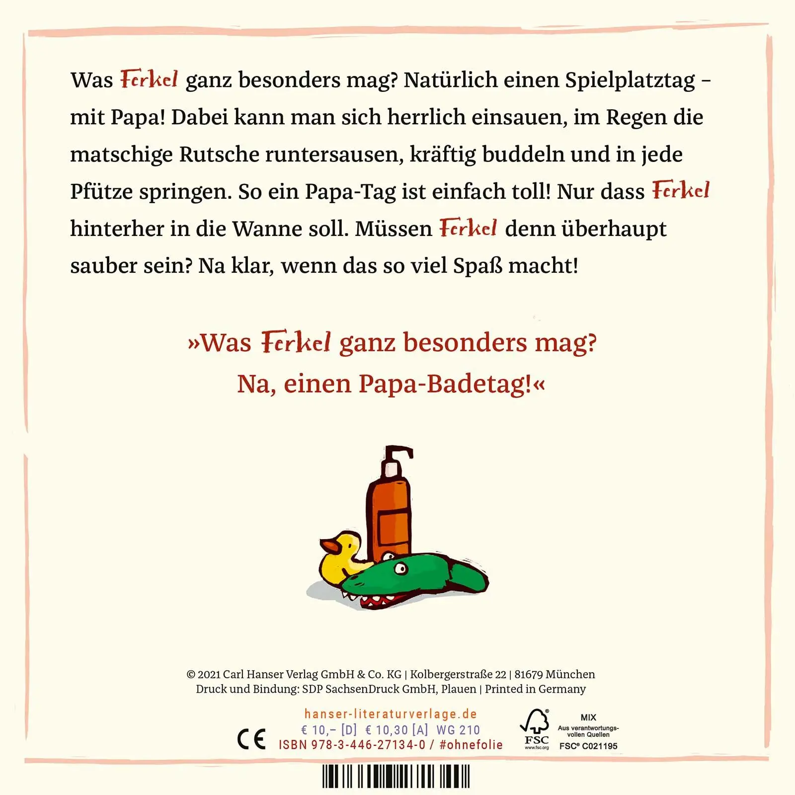 Bild: 9783446271340 | Ab in die Wanne, Ferkel! | Papa-Alltag für die Kleinsten | Buch | 2021