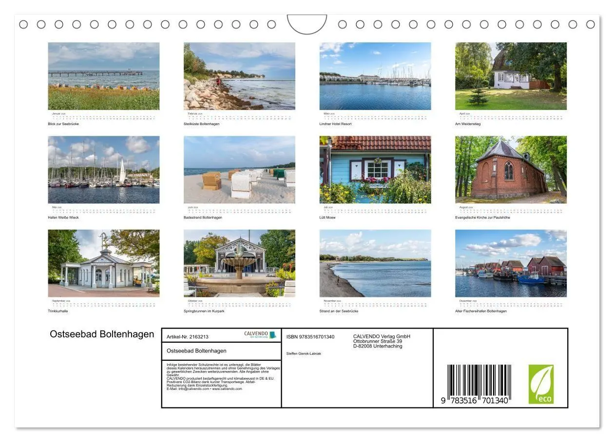 Bild: 9783516701340 | Ostseebad Boltenhagen (Wandkalender 2026 DIN A4 quer), CALVENDO...