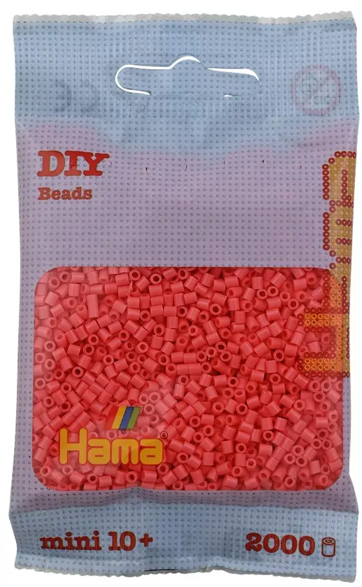 Cover: 28178501440 | Hama 501-44 - DIY Bügelperlen Mini 10+, ca. 2000 Stück, Pastell-Rot