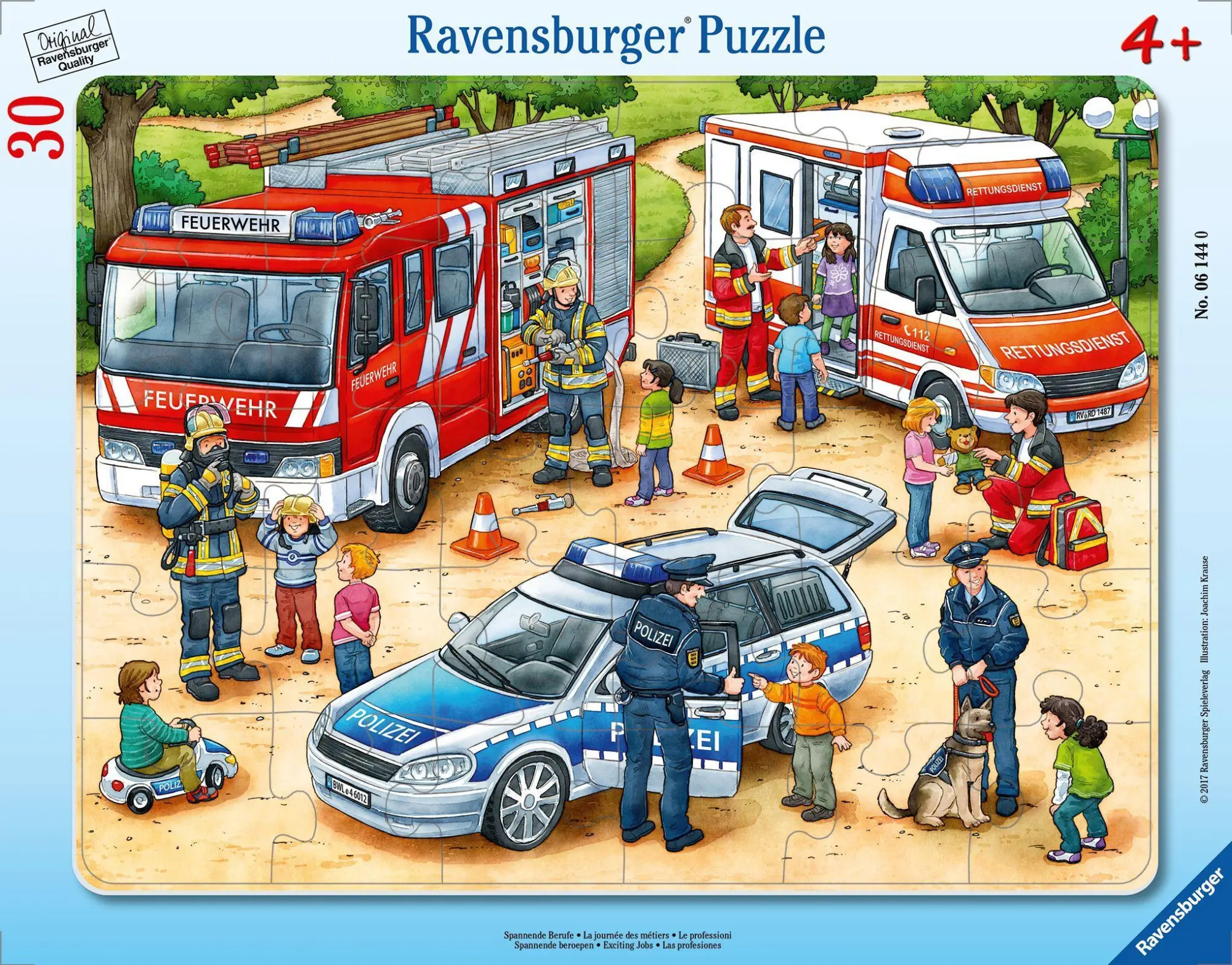 Cover: 4005556061440 | Spannende Berufe. Kinderpuzzle 30 Teile | Spiel | Rahmenpuzzle | 06144