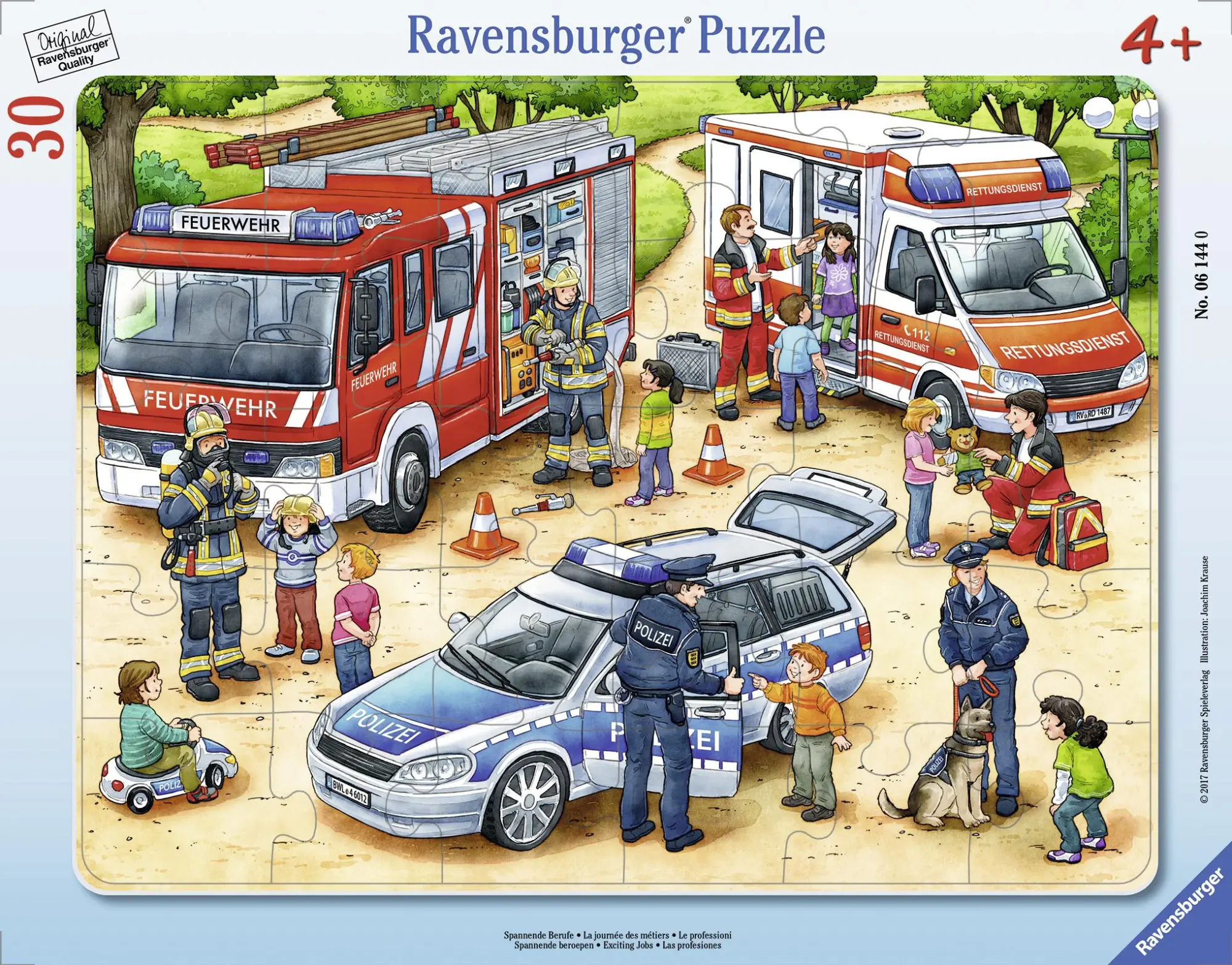Bild: 4005556061440 | Spannende Berufe. Kinderpuzzle 30 Teile | Spiel | Rahmenpuzzle | 06144