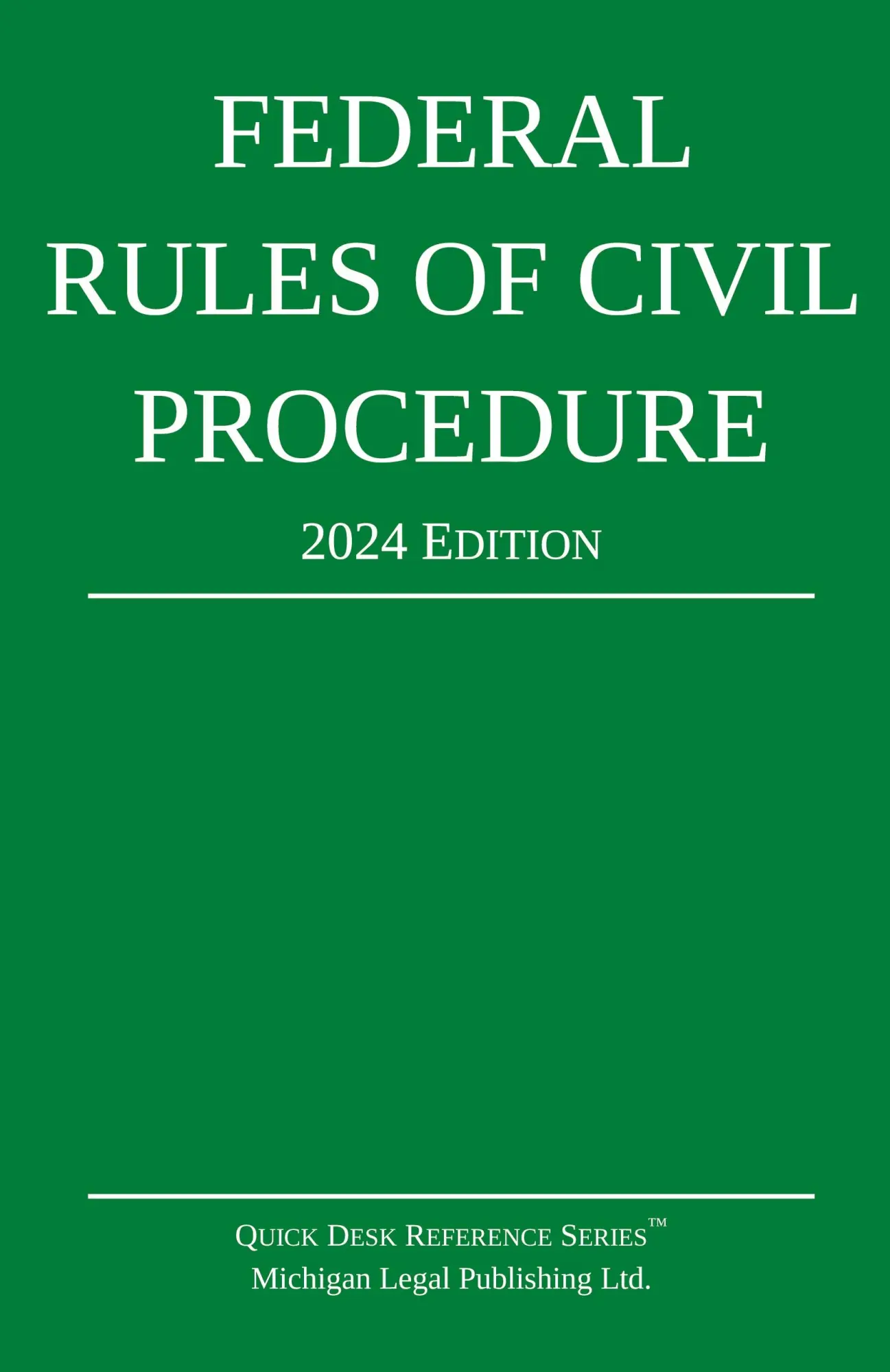 Cover: 9781640021440 | Federal Rules of Civil Procedure; 2024 Edition | Ltd. | Taschenbuch