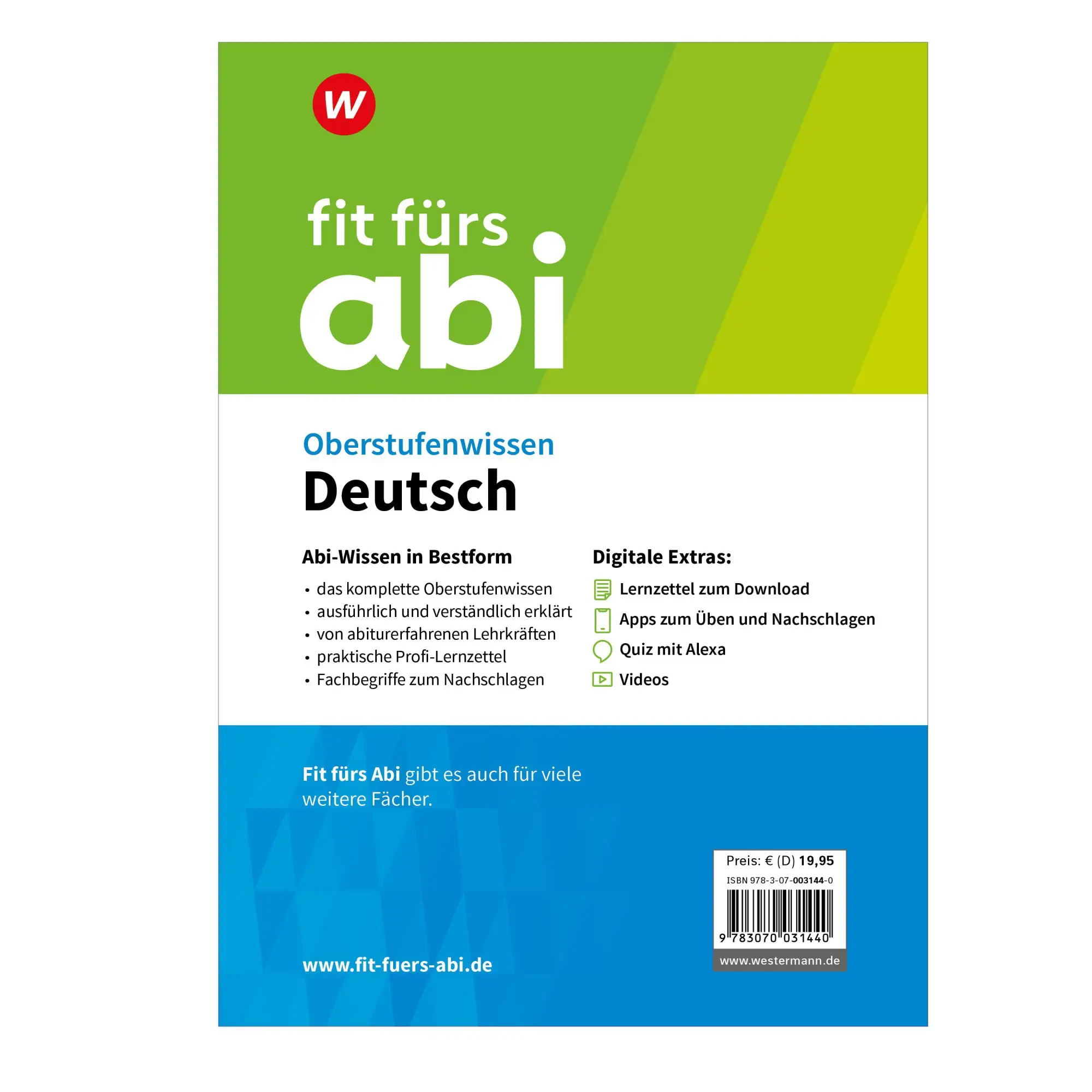 Bild: 9783070031440 | Fit fürs Abi. Oberstufenwissen Deutsch | Thorsten Zimmer | Taschenbuch