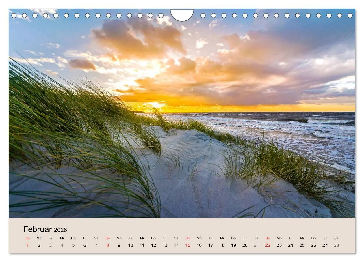 Bild: 9783457841440 | STRANDLUST: Fischland-Darß-Zingst (Wandkalender 2026 DIN A4 quer),...