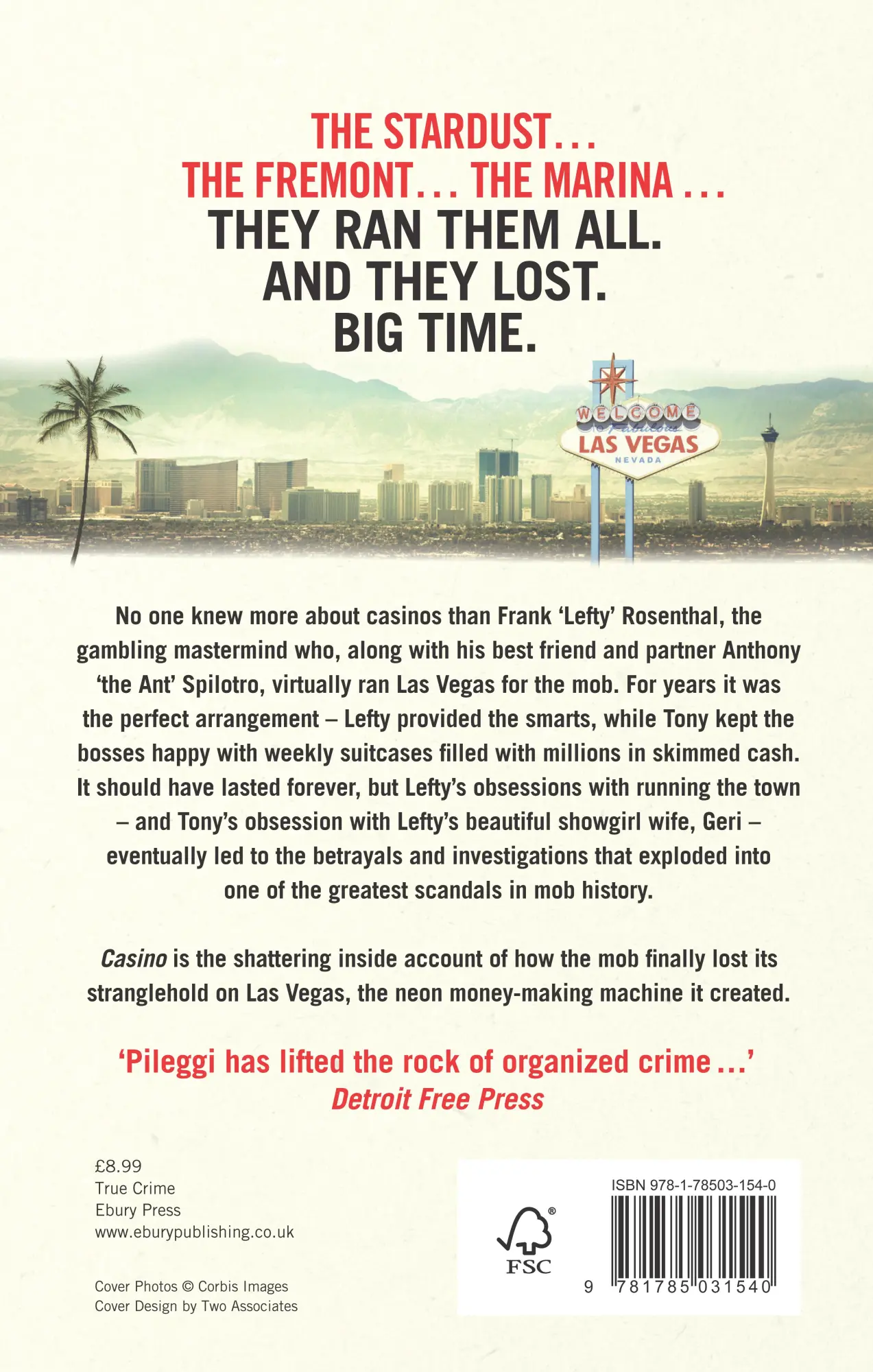 Rückseite: 9781785031540 | Casino | The Rise and Fall of the Mob in Las Vegas | Nicholas Pileggi