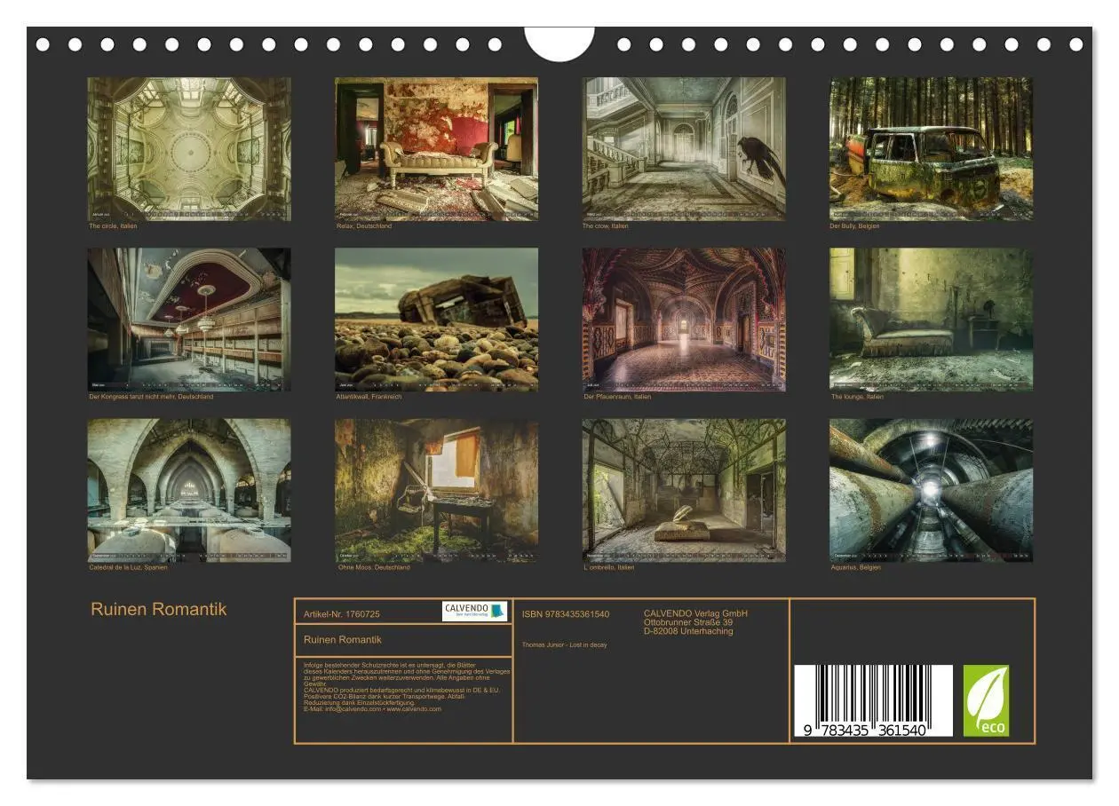 Bild: 9783435361540 | Ruinen Romantik (Wandkalender 2025 DIN A4 quer), CALVENDO...