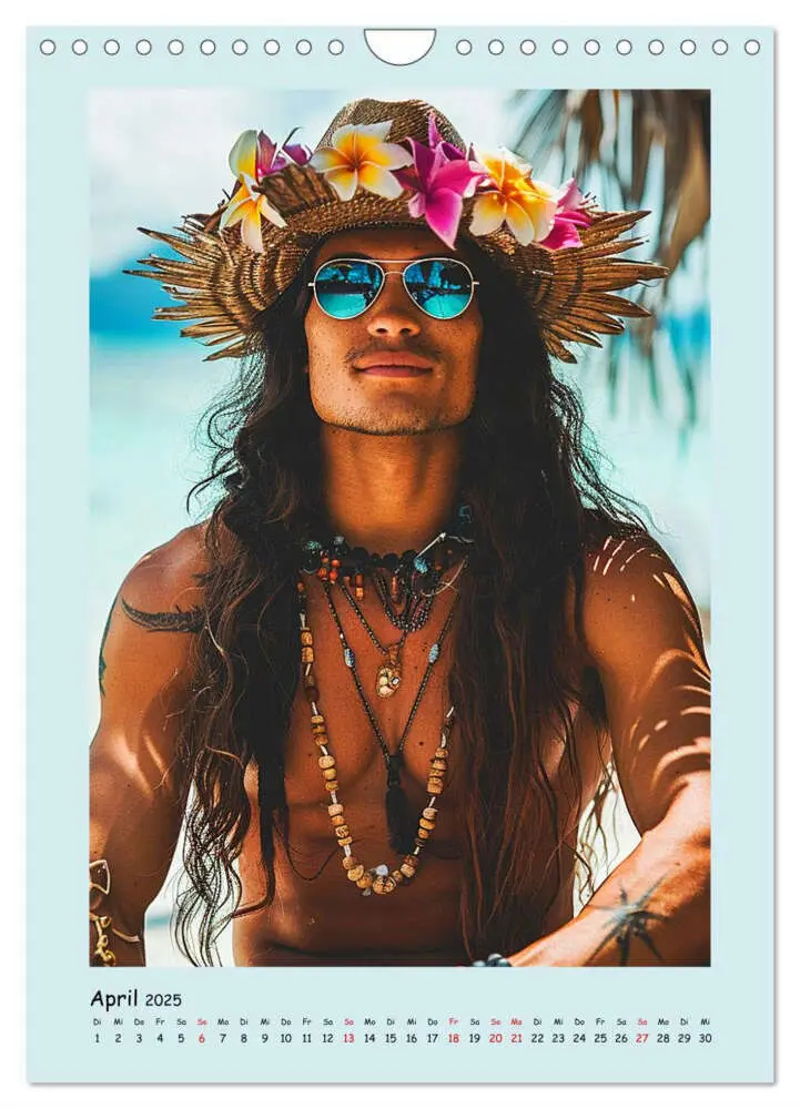 Bild: 9783457071540 | Strandsommer. Männer. Coole Typen am Meer (Wandkalender 2025 DIN A4...