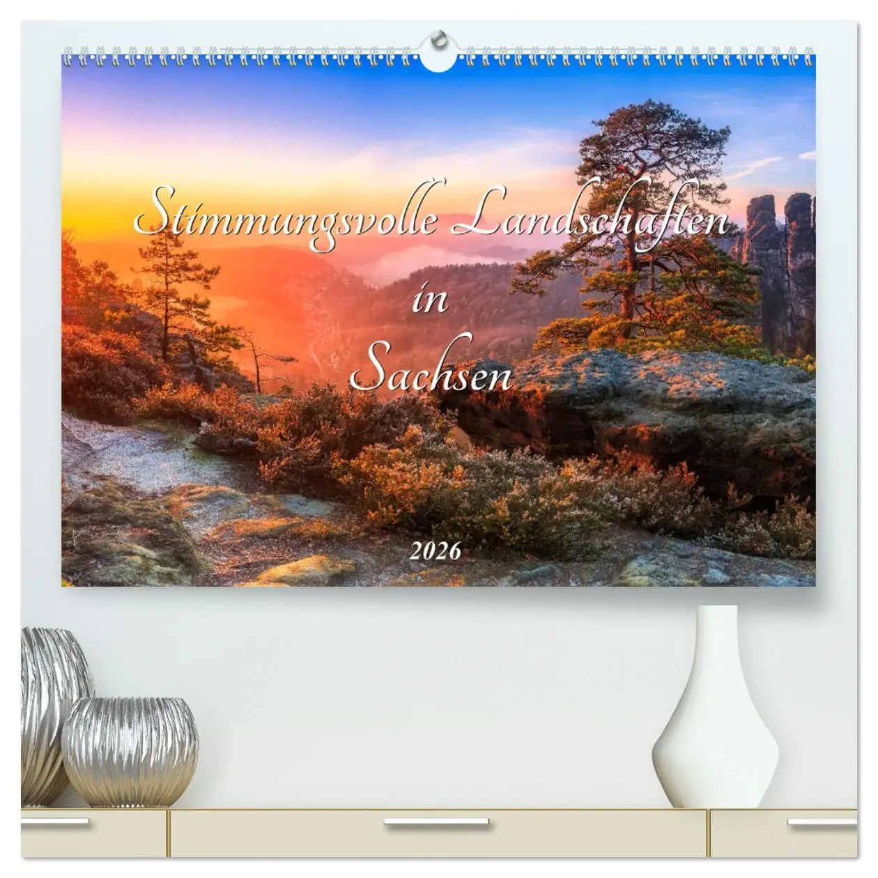 Cover: 9783457451540 | Stimmungsvolle Landschaften in Sachsen 2026 (hochwertiger Premium...