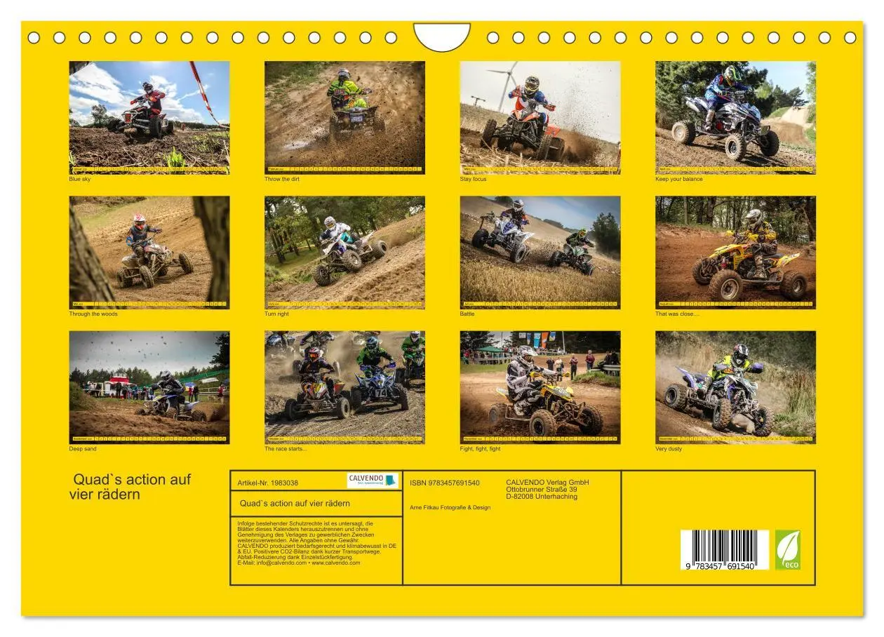 Bild: 9783457691540 | Quad`s action auf vier rädern (Wandkalender 2026 DIN A4 quer),...