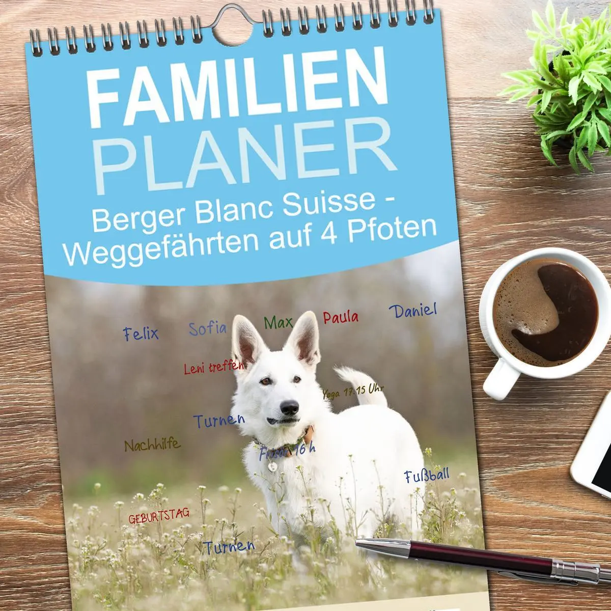 Bild: 9783516611540 | Familienplaner 2026 - Berger Blanc Suisse - Weggefährten auf 4...
