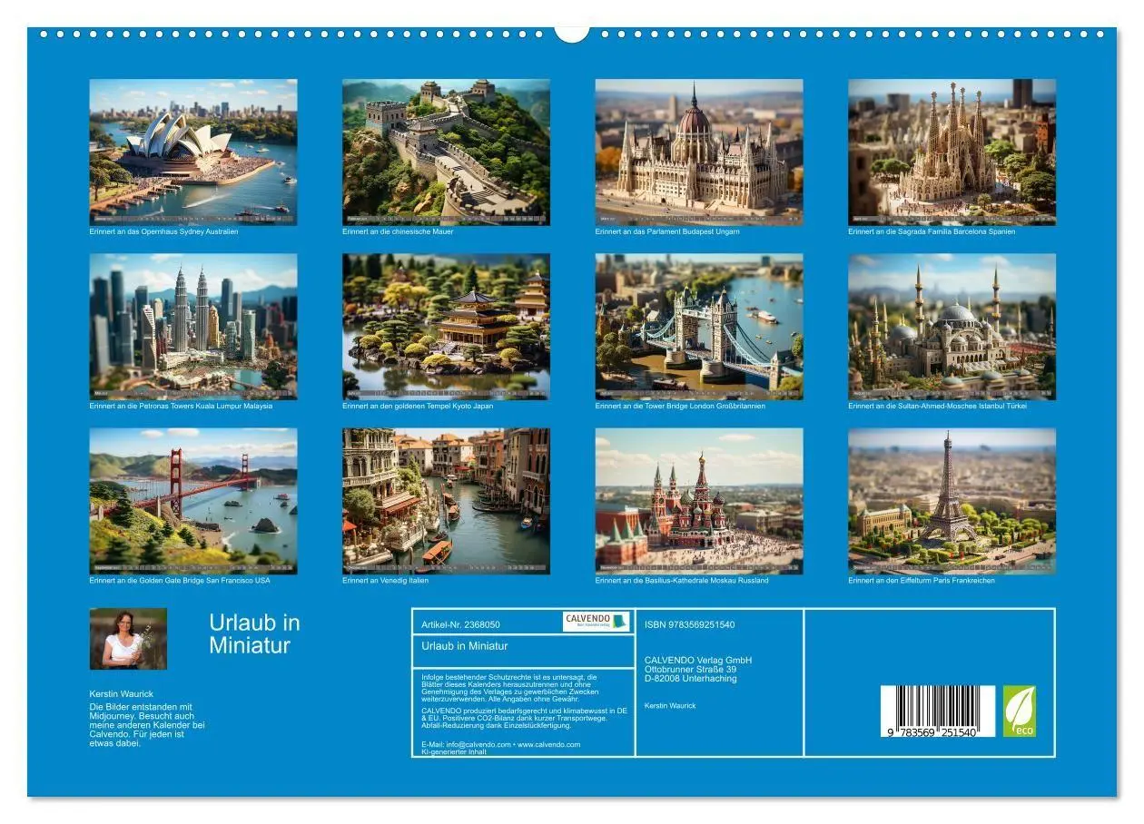Bild: 9783569251540 | Urlaub in Miniatur (hochwertiger Premium Wandkalender 2027 DIN A2...