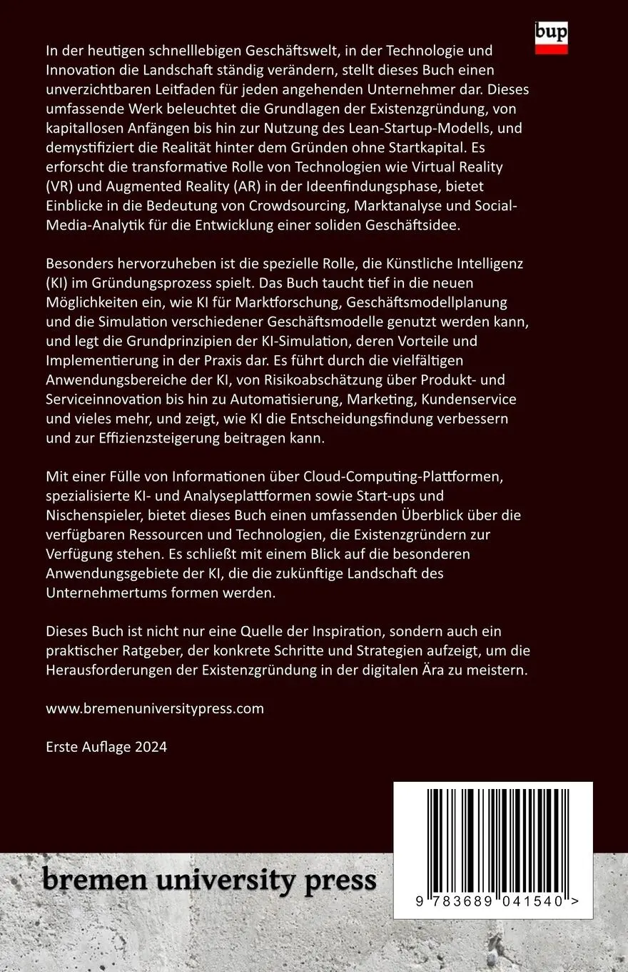 Rückseite: 9783689041540 | Revolution der Existenzgründung ohne Kapital | Overdiek (u. a.) | Buch