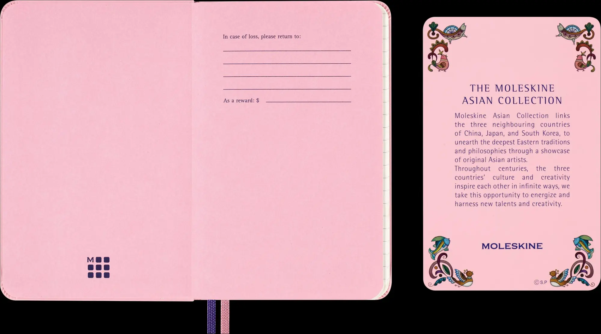 Bild: 8056999271640 | Moleskine Sakura Notizbuch, P/A6, Liniert, Fester Einband | Notizbuch
