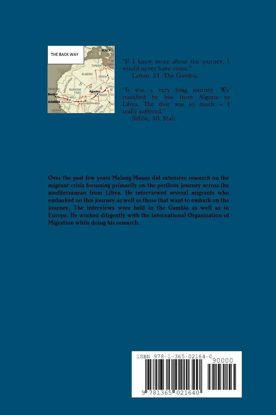 Rückseite: 9781365021640 | The Back Way | Malang Maane | Taschenbuch | Kartoniert / Broschiert
