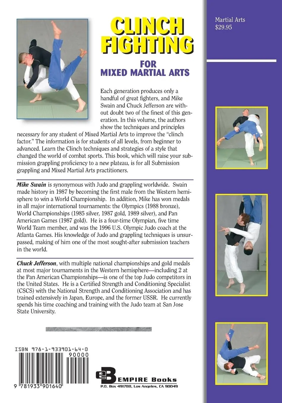 Rückseite: 9781933901640 | Clinch Fighting for MMA | Mike Swain (u. a.) | Taschenbuch | Englisch