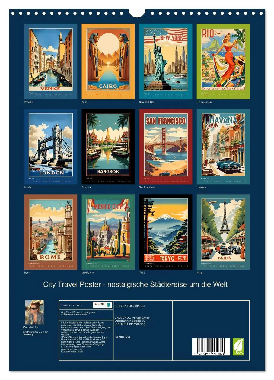 Bild: 9783457991640 | City Travel Poster - nostalgische Städtereise um die Welt...