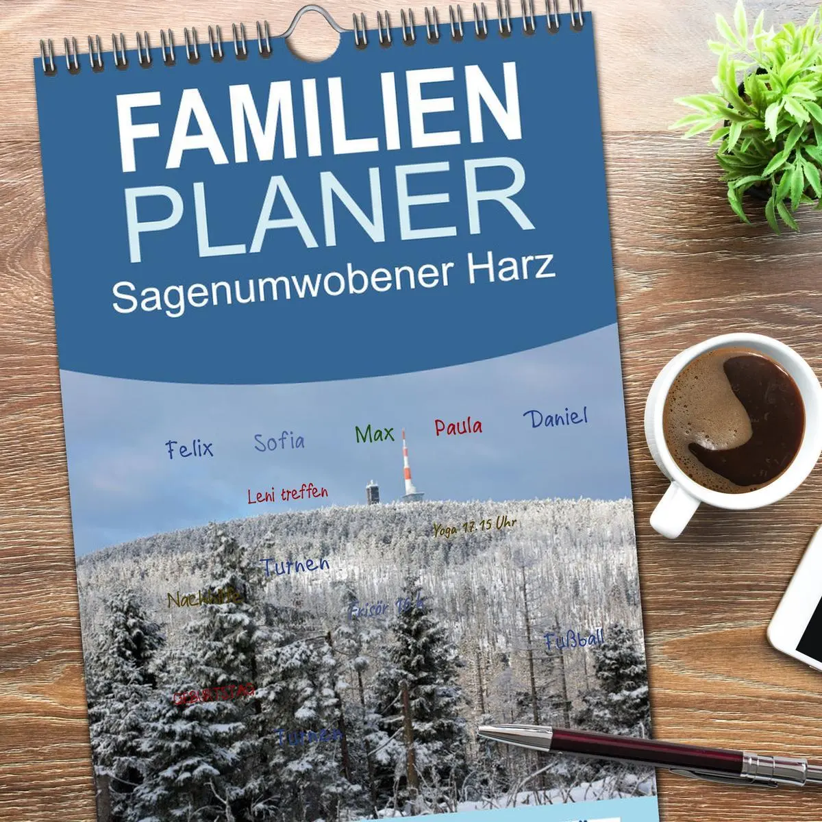 Bild: 9783516601640 | Familienplaner 2026 - Sagenumwobener Harz mit 5 Spalten...