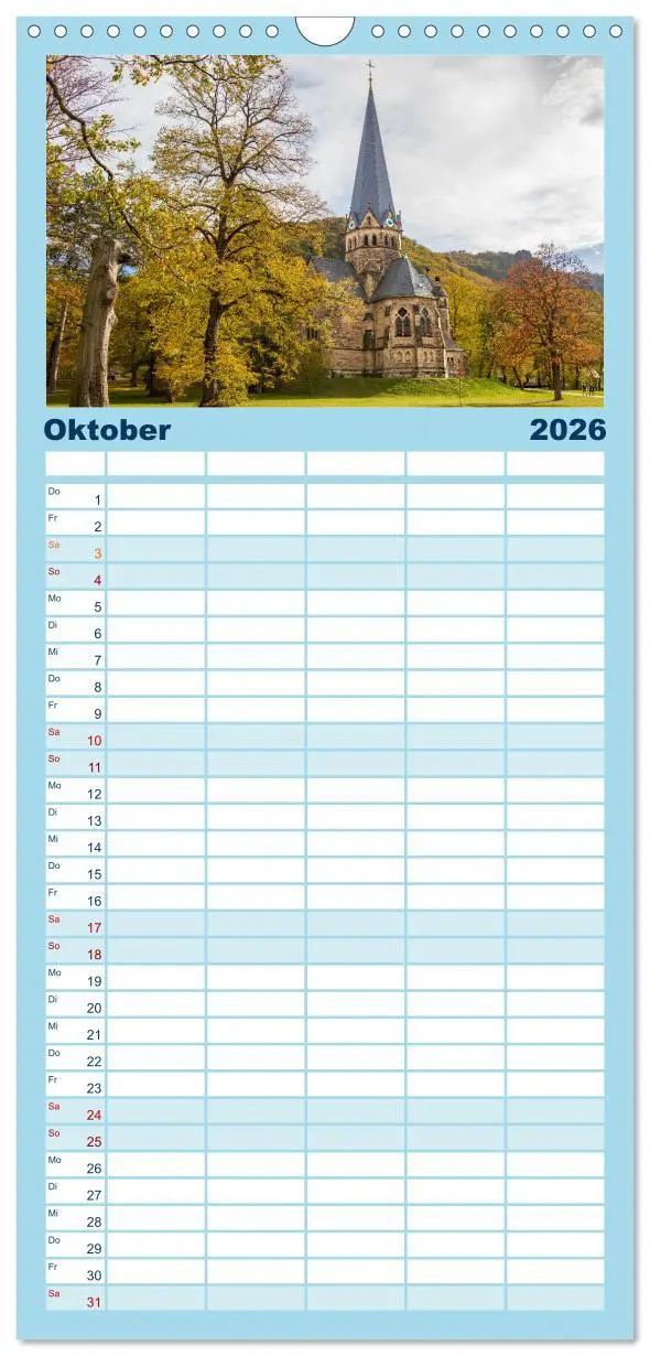 Bild: 9783516601640 | Familienplaner 2026 - Sagenumwobener Harz mit 5 Spalten...