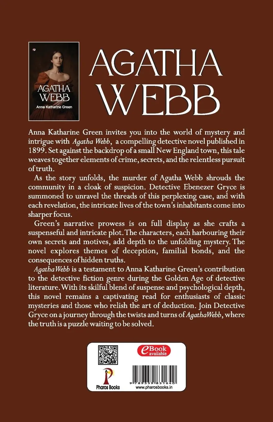 Rückseite: 9789359831640 | Agatha Webb | Anna Katharine Green | Taschenbuch | Englisch | 2024