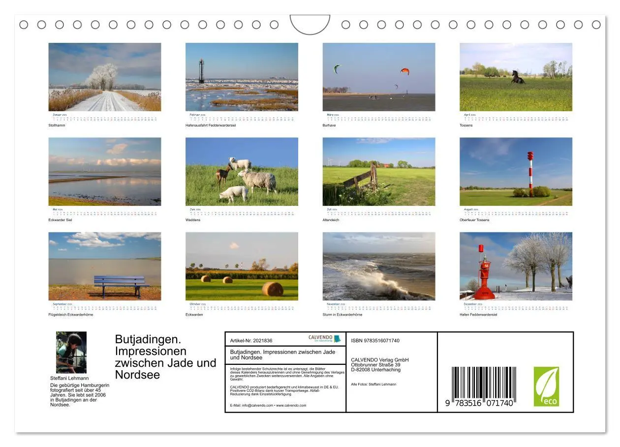 Bild: 9783516071740 | Butjadingen. Impressionen zwischen Jade und Nordsee (Wandkalender...