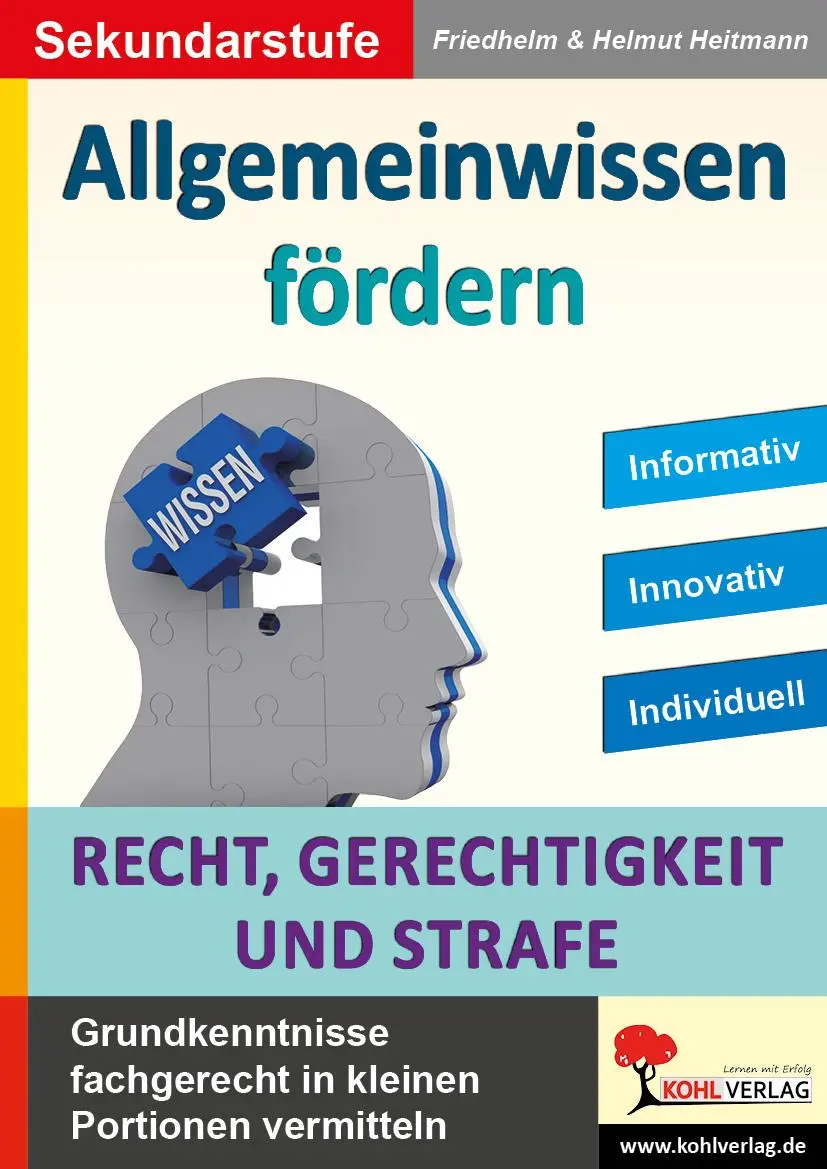 Cover: 9783985581740 | Allgemeinwissen fördern Recht, Gerechtigkeit &amp; Strafe | Heitmann