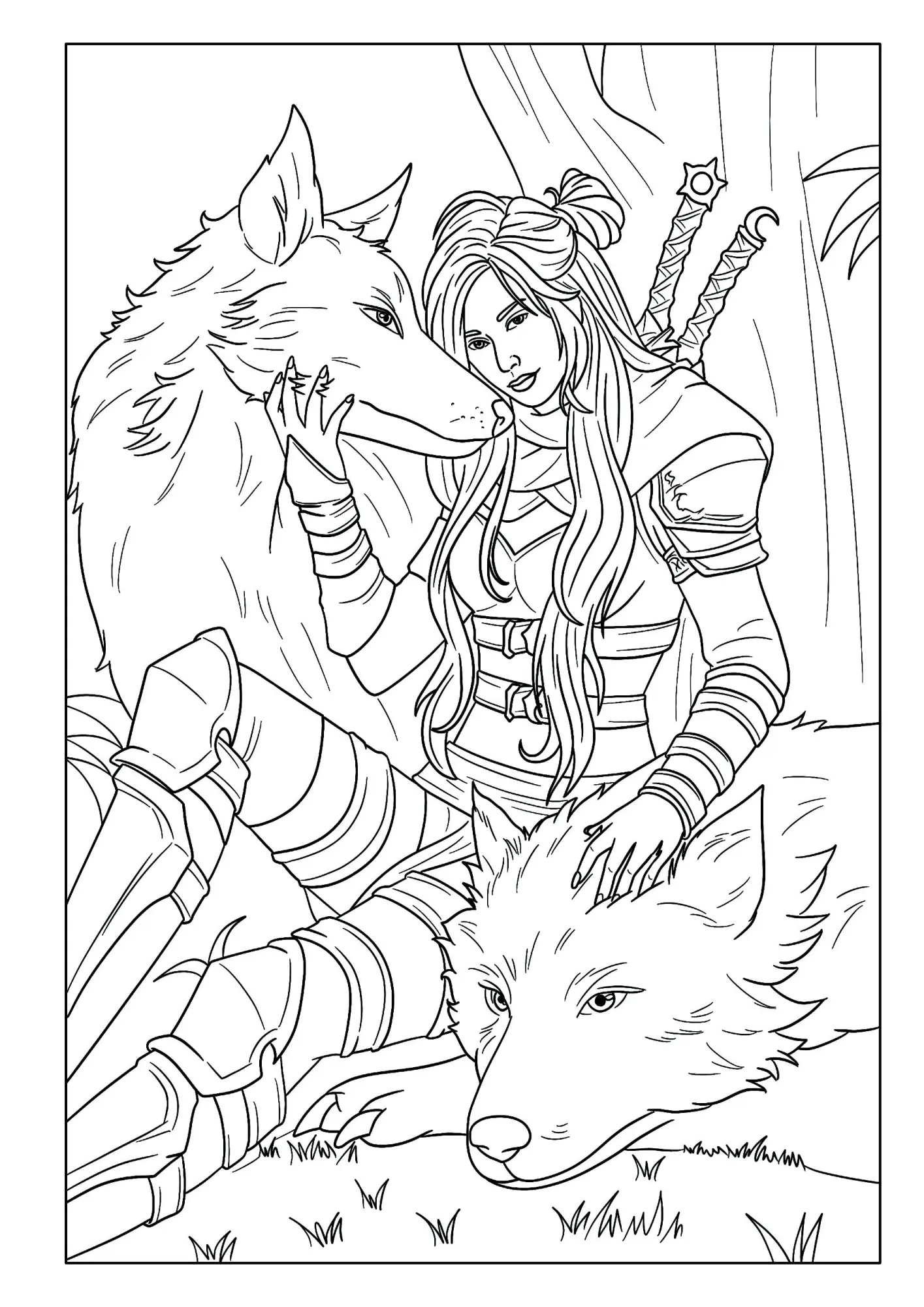 Bild: 9783986571740 | Fantasy - Malbuch für Mädchen ab 10 Jahren mit 50 handgezeichneten...