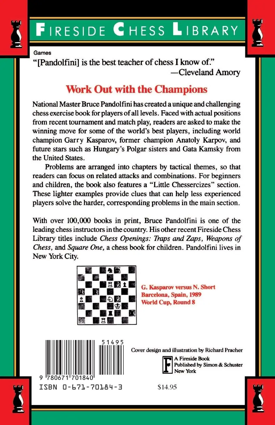 Rückseite: 9780671701840 | Chessercizes | New Winning Techniques for Players of All Levels | Buch
