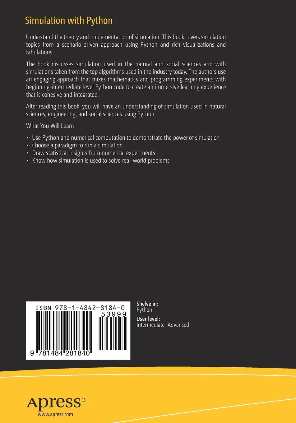 Rückseite: 9781484281840 | Simulation with Python | Aiichiro Nakano (u. a.) | Taschenbuch | xv